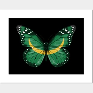 Mauritanian Flag  Butterfly - Gift for Mauritanian From Mauritania Posters and Art